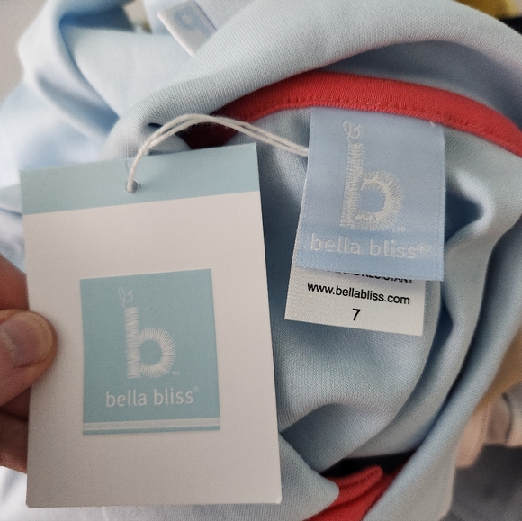 Bella Bliss Sky Blue Kids Polo - Picture 3 of 4